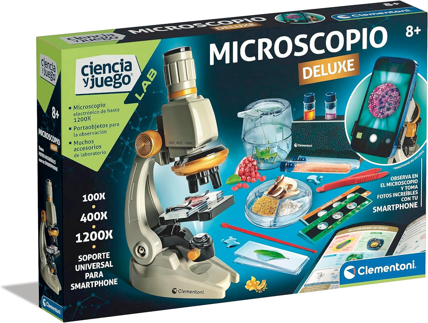 CLEMENTONI SCIENCE & JEU MICROSCOPE SMART DELUXE X1200