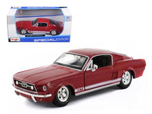 MAISTO 1967 Ford Mustang GT 1:24 Red Die-Cast Model