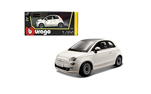 BU FIAT 500 2007 WHITE 1:24 - Wild Willy - Toys Lebanon