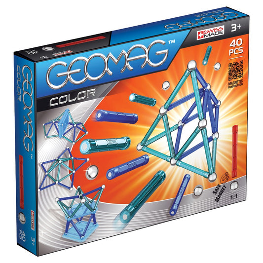 GEOMAG COLOR 40PCS 3Y+ ( GM252 ) - Wild Willy - Toys Lebanon