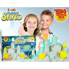 CRAZE MAGIC SAND CASTLE BOX GLOW IN DARKSET 700GR 8 SHAPES - Wild Willy - Toys Lebanon