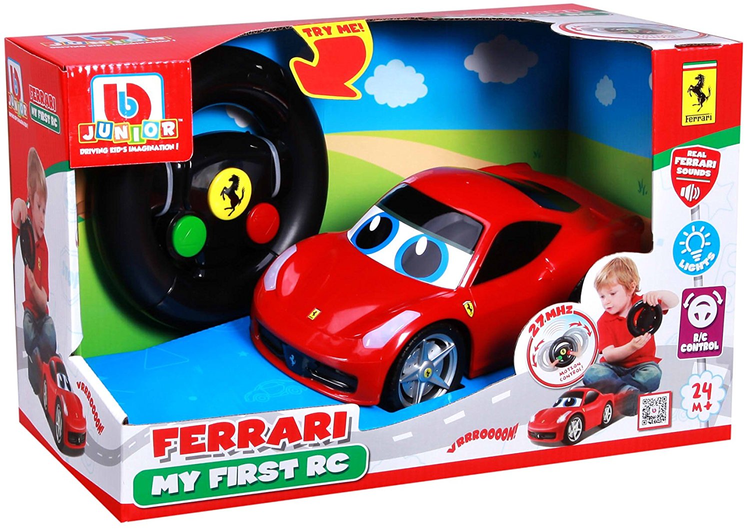 Bburago Junior FERRARI MY FIRST R/C 458 ITALIA - Wild Willy - Toys Lebanon