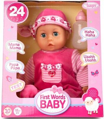 BAYER FIRST WORDS BABY PINK 24FN 10M+ 9380001 - Wild Willy - Toys Lebanon