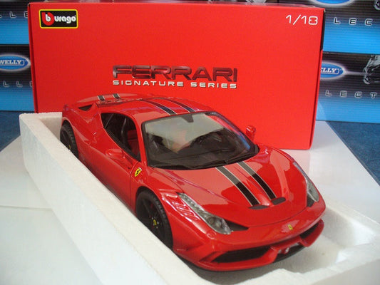 Bburago FERRARI 458 SPECIALE RED SIGNATURE - Wild Willy