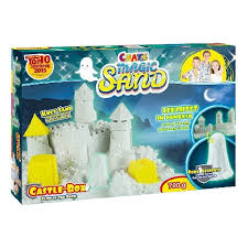 CRAZE MAGIC SAND CASTLE BOX GLOW IN DARKSET 700GR 8 SHAPES - Wild Willy - Toys Lebanon