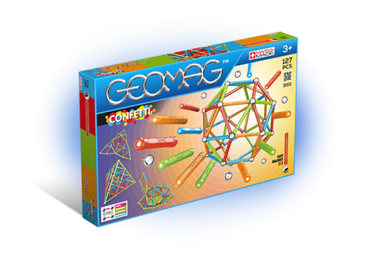 GEOMAG CONFETTI 127 PCS 3+ GM354 - Wild Willy - Toys Lebanon