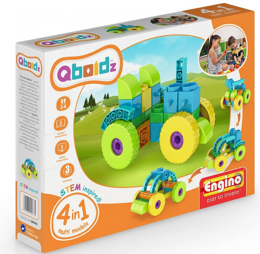 QBOIDZ 4 IN 1 MULTIMODELS TRACTOR QB04A - Wild Willy - Toys Lebanon