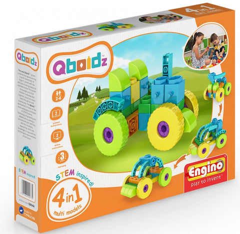 QBOIDZ 4 IN 1 MULTIMODELS TRACTOR QB04A - Wild Willy - Toys Lebanon