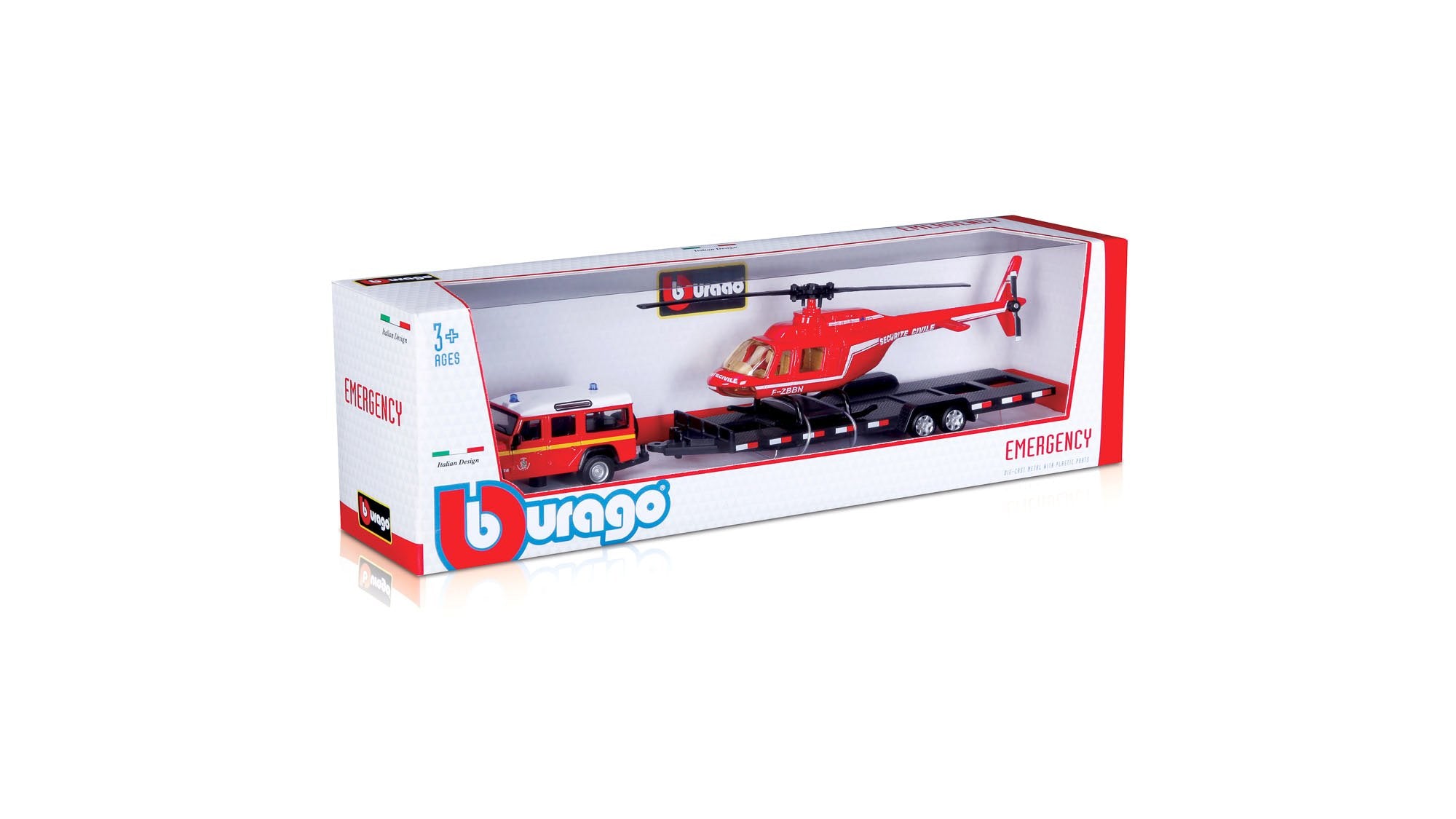BU EMERGENCY FORCE LAND ROVER W HELICOPTER - Wild Willy - Toys Lebanon